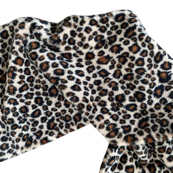 Leopard Print Plush Infinity Scarf Cozy Soft Neck warmer Animal Print - Picture 8 of 8
